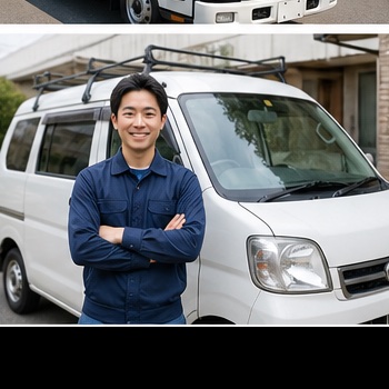 小さな引越便の小型トラック